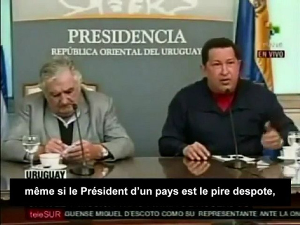 La paix se gagne par le respect et la dignité humaine, pas par les guerres inhumaine : Chavez