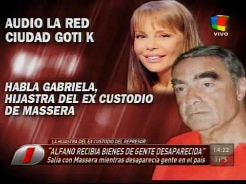 Testigo Gabriela: Alfano fue una mantenida del genocida Massera