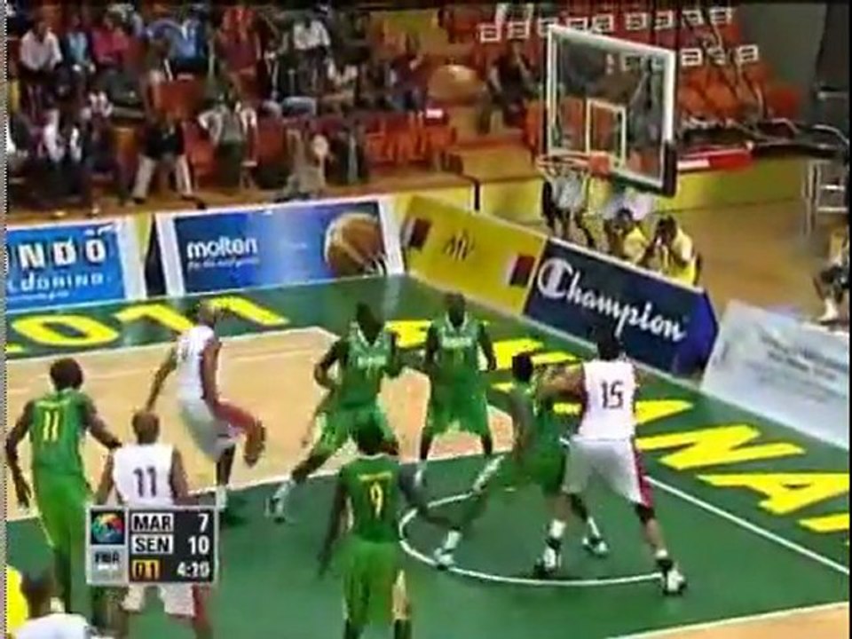 AFROBASKET 2011  SENEGAL -MAROC 1er Quart temps
