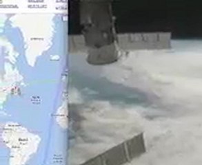 L'ouragan Irène filmé par la station internationale le 27  vers 21H30