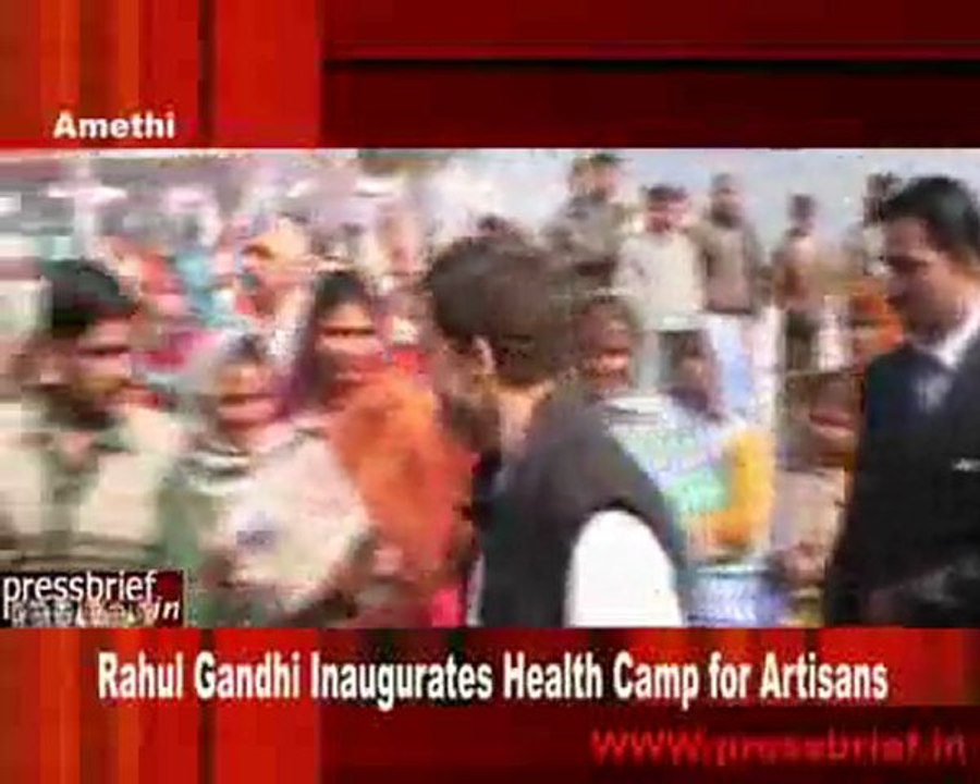 Rahul Gandhi inaugurates Health Camp for Artisans