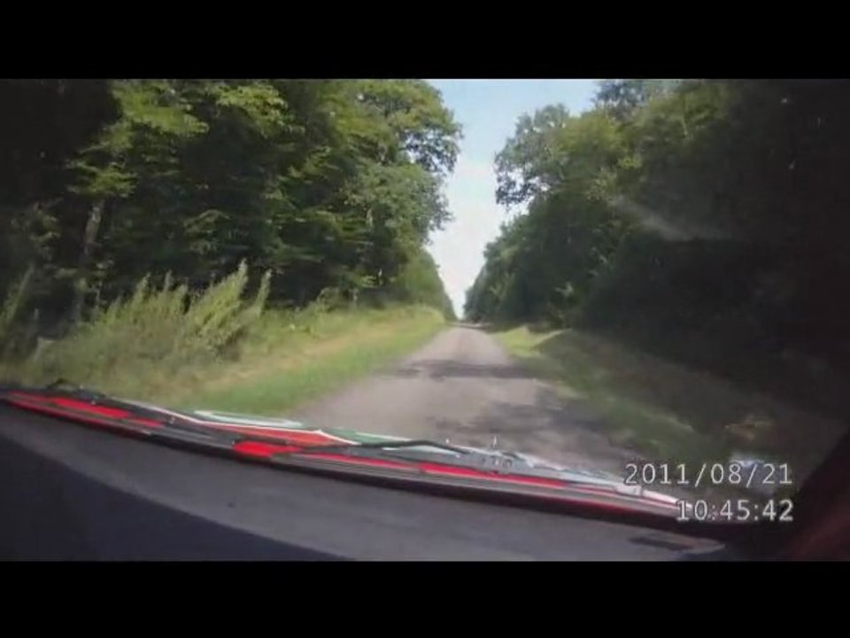 rallye des lacs 2011 camera embarquée es 5 villeneuve JP MONNIN Micka CHATELAIN SAXO N2