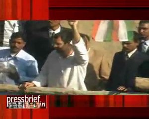 Rahul Gandhi Visits Sultanpur, 15-2-08