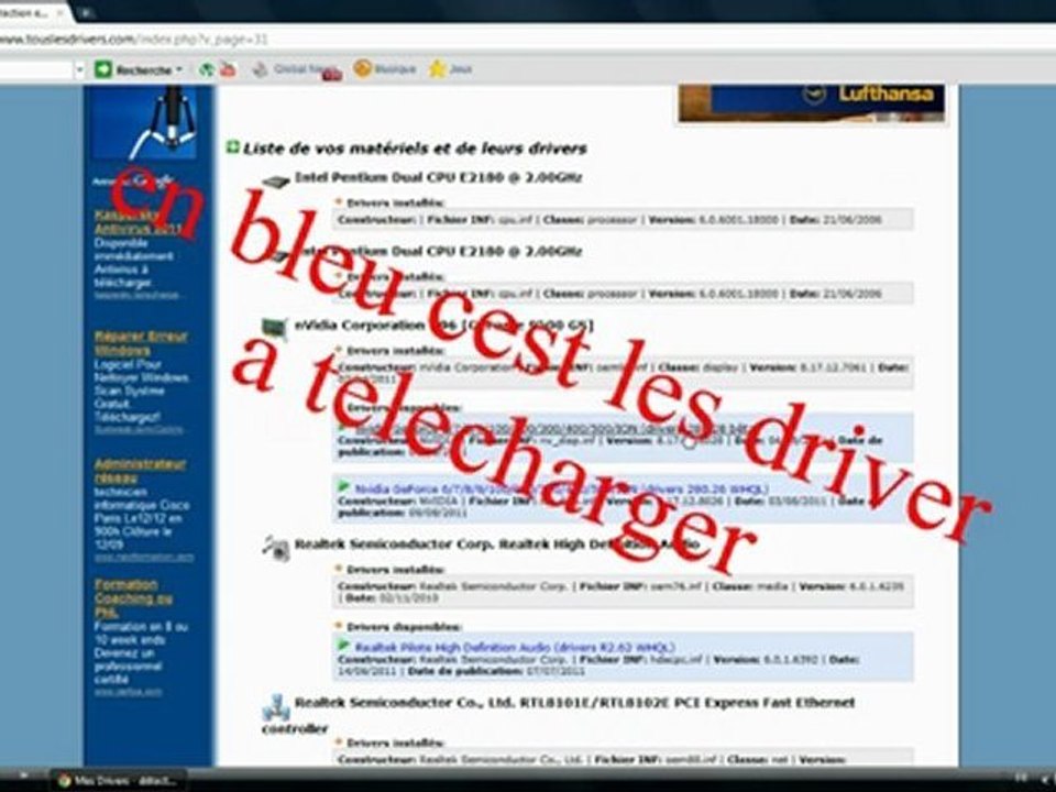 comment installé des driver