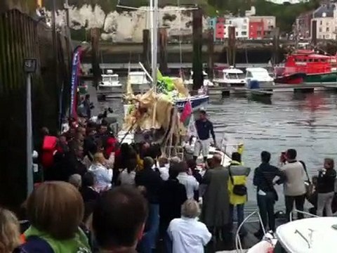 Arrivée de la Solitaire du Figaro, Dieppe, France Bleu