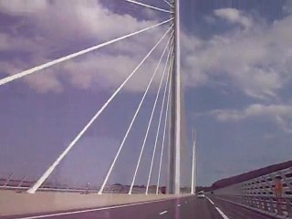 traversée du superbe pont de millau