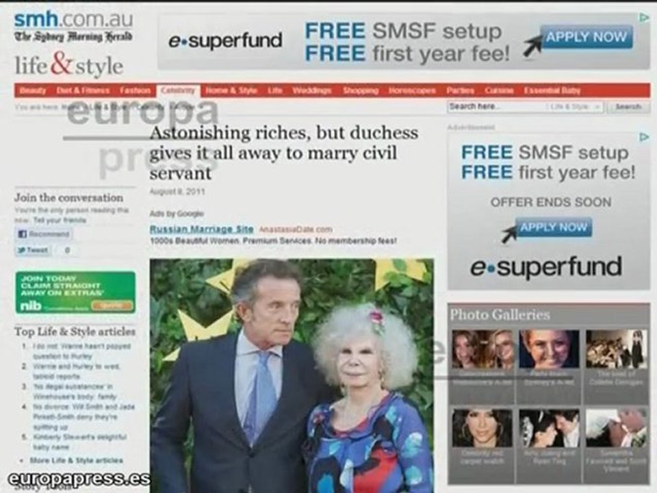 Fitz-James Stuart y Díez traspasan fronteras