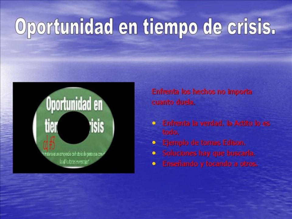 Indice de lo que se tratara en el curso oportunidad en ...