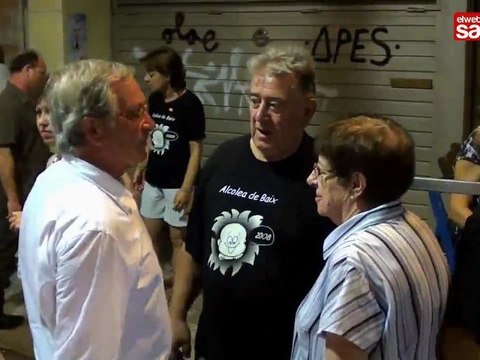 Visita de Xavier Trias a la Festa Major de Sants