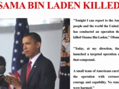 Osama Bin Laden Shot Dead in Pakistan
