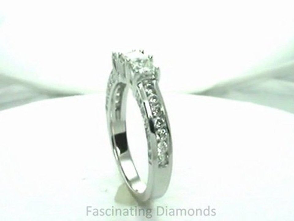 FDENS1096B  Princess Cut Diamond Wedding Anniversary Band Prong Setting