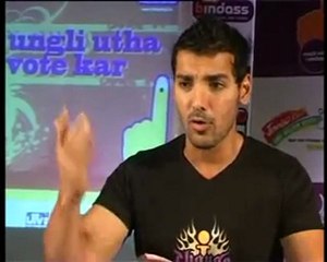 John Abraham shows his finger!