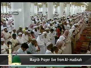 تسجيل حصري لصلاة المغرب من المدينة المنورة ل24 رمضان 2011