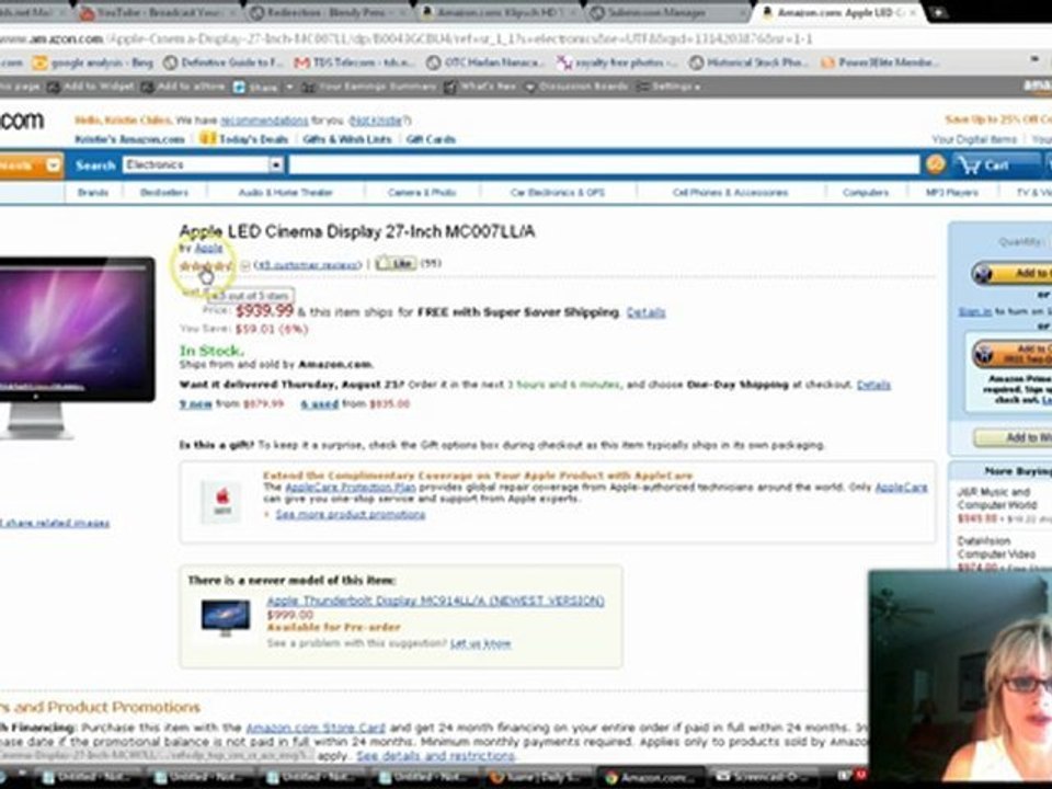 Apple 27 inch Cinema Display