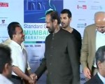 John Abraham Promotes Mumbai Marathon @ Trident Hotel