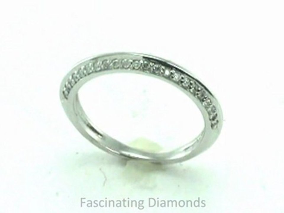 FDENS3049B  Round Diamond Wedding Anniversary Band In Pave Setting