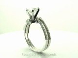 FDENS3007OV  Oval Shape Diamond Pave Set  Zee Shaped Petite Wedding Bridal Rings Set