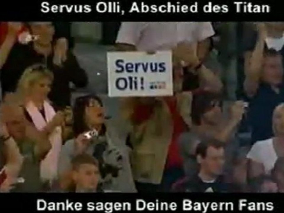 Oliver Kahn Abschied, Ehrenrunde und die letzten Momente des Titan, Time To Say Goodbye Olli