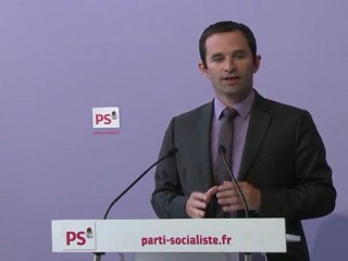 Mesures Fillon : Hamon (PS) dénonce le "cynisme" du gouvernement
