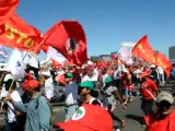 Manifestación en Brasilia por más políticas izquierdistas