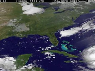 Irene: ventos chegam a 195 km/h