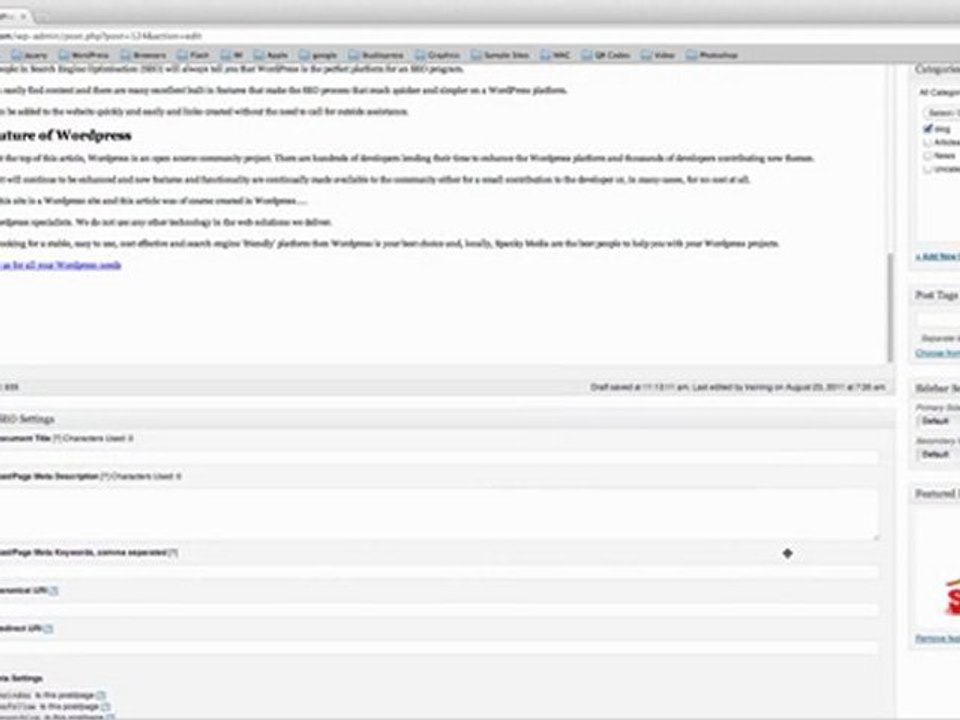WordPress- Pages and Posts Editor Tutorial Part 2