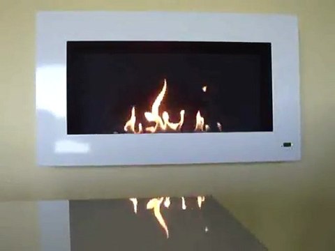Chimenea bioetanol remoto: chimenea etanol con el quemador de etanol electrónico A-FIRE