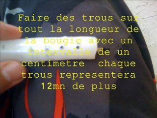 Fabriquer un minuteur pour pétard à laide d’une bougie