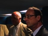 Visite de François Hollande au championnat du monde de judo 2011