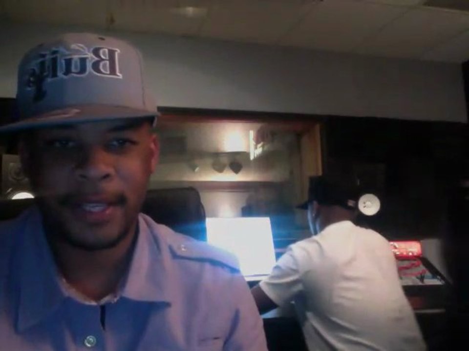 James Fortune in studio with Terence Vaughn