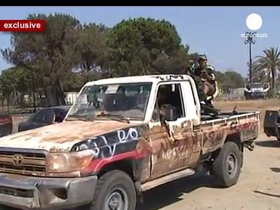 Euronews inside Gaddafi's Tripoli base