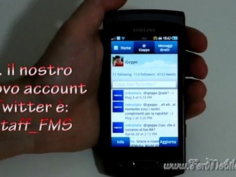 Samsung Wave II (S8530) - Focus sull'app Social Hub per tenersi sempre aggiornati sui Social Network