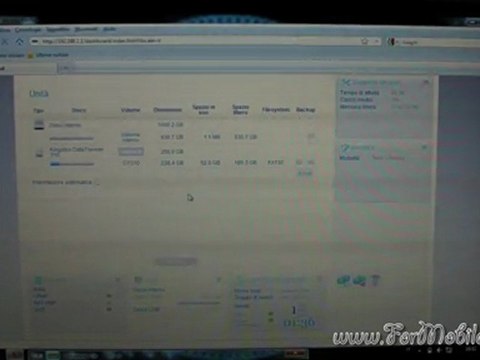 LaCie Wireless Space Disk - Demo funzionamento con pendrive USB 2.0 (Kingston DT310)