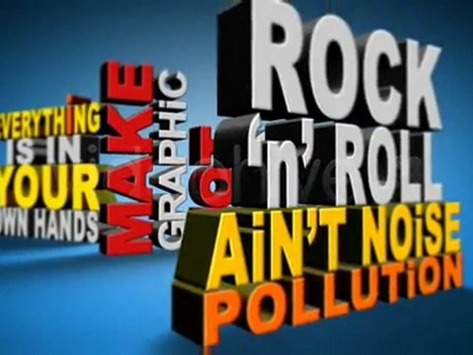 After Effects template Megaton typographic