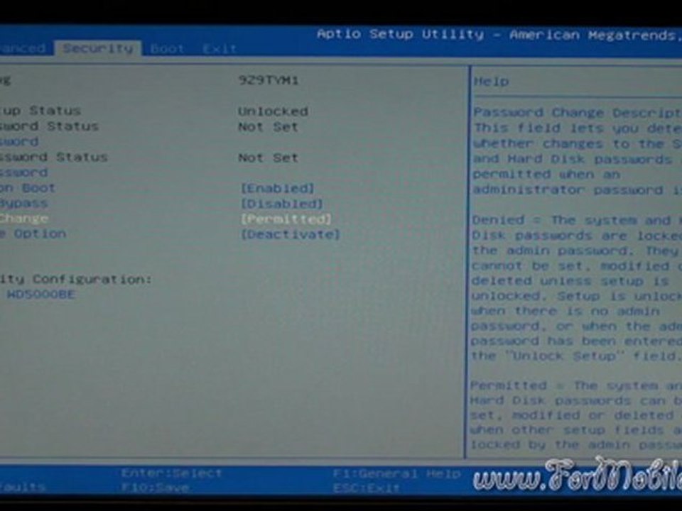 Dell Vostro V130 - Breve sguardo sul BIOS
