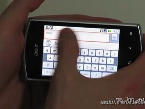 Presentazione generale e focus di alcuni browsers su Acer Liquid Mini E310