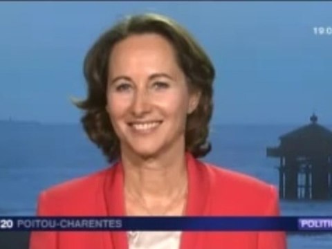 Ségolène Royal en duplex de la Rochelle sur Fr3