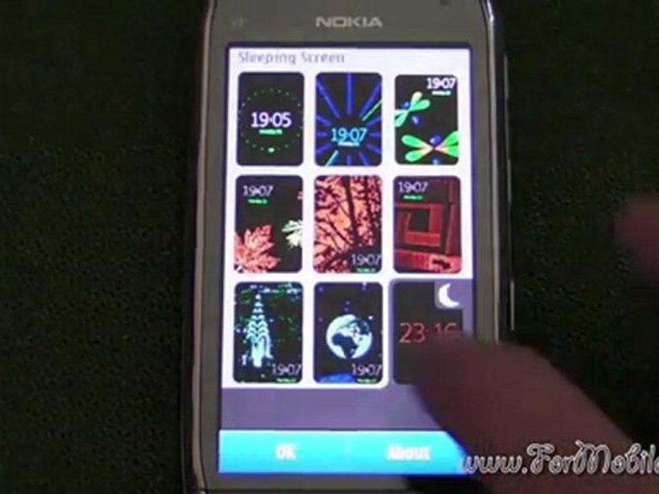 Demo Nokia Sleeping Screen su N8 e C7