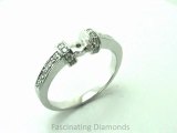 FDENR7167  Semi Mount Diamond Engagement Ring In Prong Setting