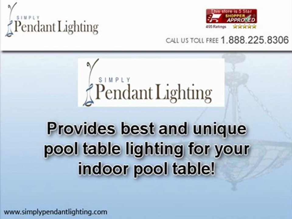 Glass Pool Table Light