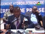 Conférence de presse de Papa Koly Kourouma, ministre de l'énergie