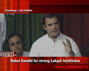 Rahul Gandhi for strong Lokpal Institution