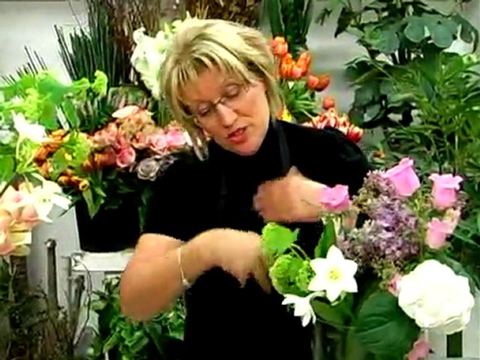 Composition florale avec les ateliers d'Aquarelle