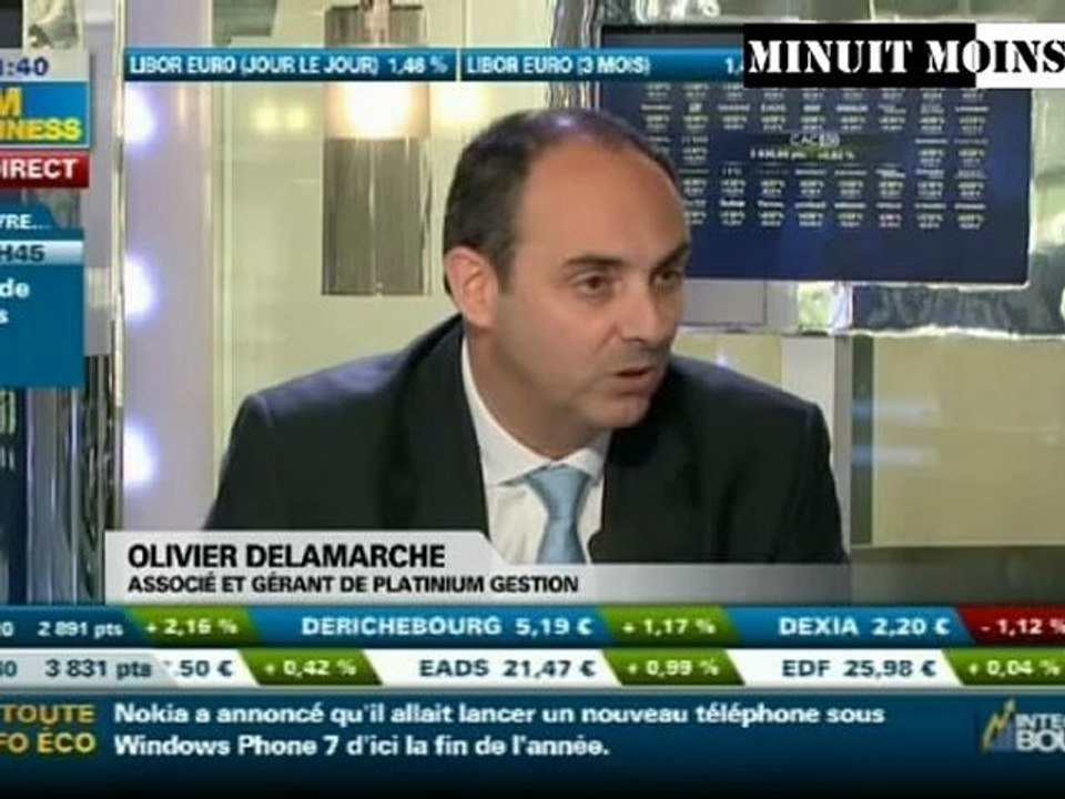 Olivier Delamarche - 25 aout 2011 - BFM Business 25/08/2011