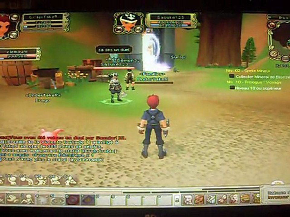 Grand Fantasia : combat avec des gros cochons!!!