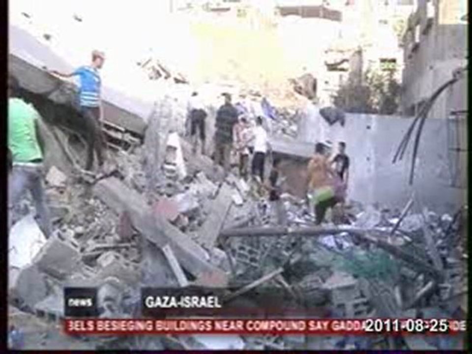 ISRAEL bombarde GAZA sa prison à ciel ouvert - 6  palestiniens tués