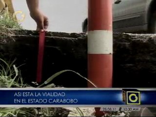 Huecos profundos en Carabobo