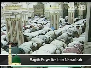 تسجيل حصري لصلاة المغرب من المدينة المنورة ل26 رمضان 2011