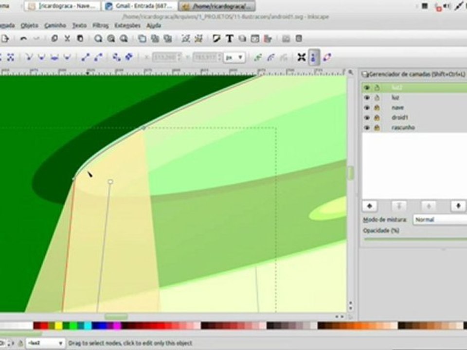 Screencast - Illustrating with Inkscape - Android Invasion