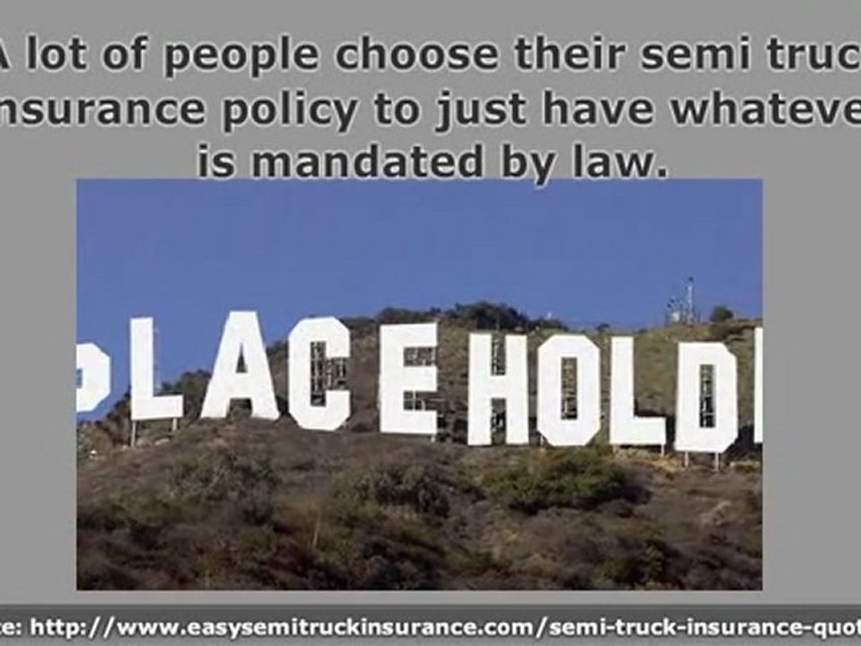 Just Dail (800) 513 3135 for Cheap Semi Truck Insurance Quot